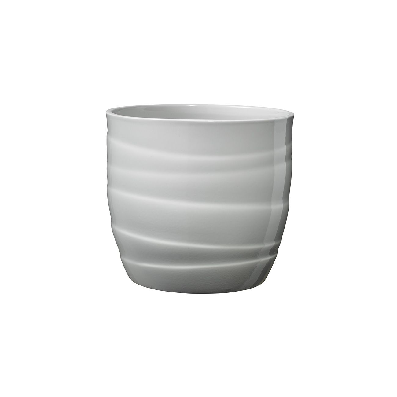 Ghiveci ceramica, Barletta diametru 19 cm, gri