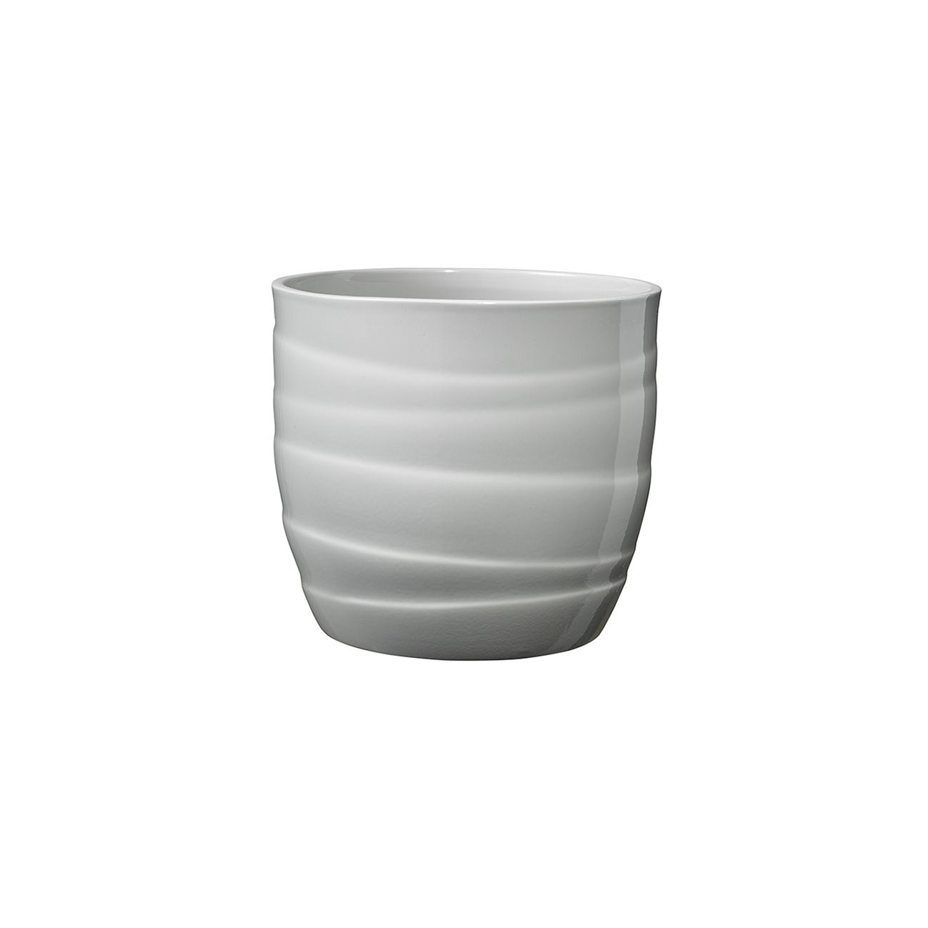 Ghiveci ceramica, Barletta diametru 14 cm, gri