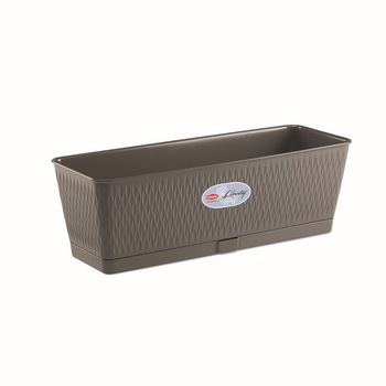 Jardiniera Liberty dimensiune 50x18 cm, gri deschis Jardiniera Liberty dimensiune 50x18 cm, gri deschis