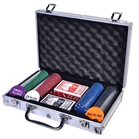 Set poker profesional ,200 jetoane,in geamantan aluminiu, ClauM