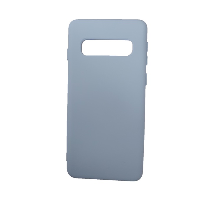 Puha tapintású szilikon tok, amely kompatibilis a Samsung Galaxy S10, szürke színnel