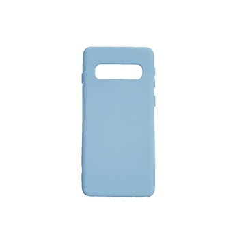 Husa silicon soft-touch compatibila cu Samsung Galaxy S10 Plus, Milky Blue Husa silicon soft-touch compatibila cu Samsung Galaxy S10 Plus, Milky Blue