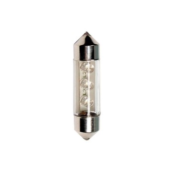 Set 2 becuri tip LED, sofit cu 3 LED-uri, SV8.5-8, 10X31 mm, curcubeu Set 2 becuri tip LED, sofit cu 3 LED-uri, SV8.5-8, 10X31 mm, curcubeu