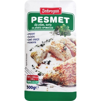 Pesmet din paine auriu cu plante aromatice Dobrogea 500g Pesmet din paine auriu cu plante aromatice Dobrogea 500g