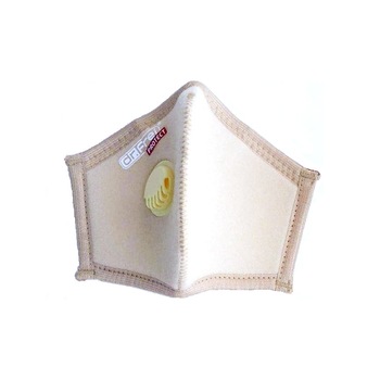 Masca de Protectie cu Valva, Dr.Frei Protect, Bej, XS/M-Copii Masca de Protectie cu Valva, Dr.Frei Protect, Bej, XS/M-Copii
