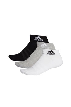 adidas Performance, Set de sosete scurte unisex, pentru fitness -3 perechi, Negru/Alb/Gri, 46-48 adidas Performance, Set de sosete scurte unisex, pentru fitness -3 perechi, Negru/Alb/Gri, 46-48