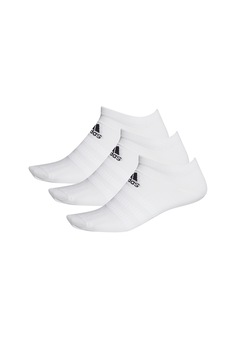 adidas Performance, Set de sosete scurte unisex, pentru fitness - 3 perechi, Alb adidas Performance, Set de sosete scurte unisex, pentru fitness - 3 perechi, Alb