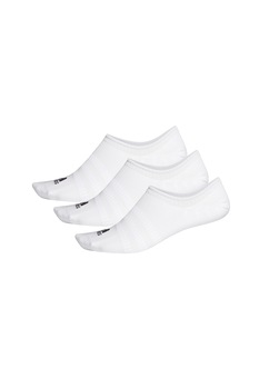 adidas Performance, Set de sosete foarte scurte unisex, pentru fitness - 3 perechi, Alb adidas Performance, Set de sosete foarte scurte unisex, pentru fitness - 3 perechi, Alb