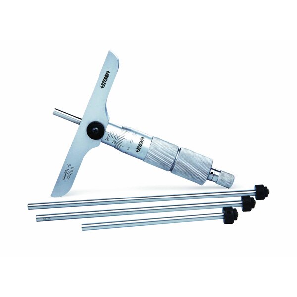 Micrometru de adancime Insize, Baza 101.5 x 17 mm, Citire 0.01 mm, 0-50mm
