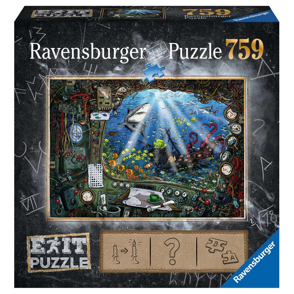 Puzzle Ravensburger - Exit 4: In Submarin, 759 piese