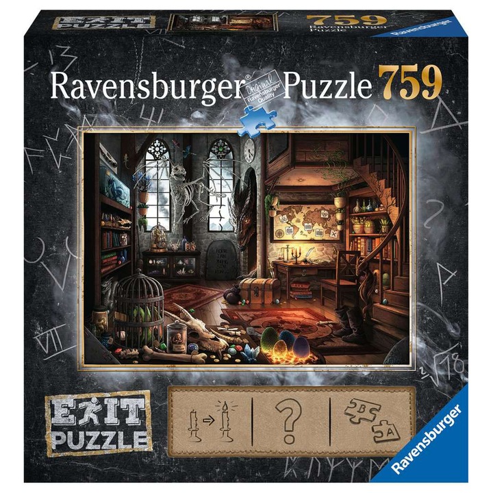 Ravensburger "Exit puzzle" A varázsló laboratóriuma 759db puzzle