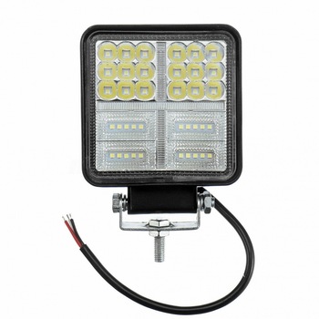 Lampa Led Lumina Ceata, Bicolor, Alb si Galben, 162W 12V / 24V Flood Beam Exterior Jeep Cabina Lampa Led Lumina Ceata, Bicolor, Alb si Galben, 162W 12V / 24V Flood Beam Exterior Jeep Cabina