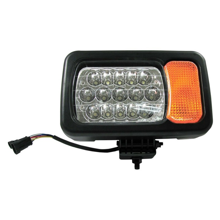 Far Led cu Semnalizare, Stanga, pentru, Tractoare, Excavatoare, Telehandler, Hi/Low Beam, 12/24 V
