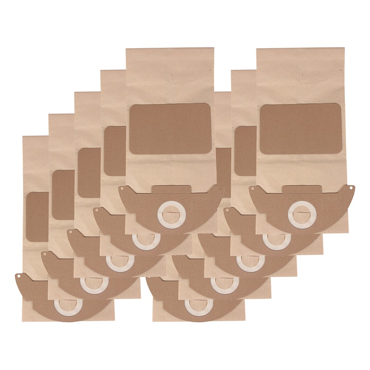 Комплект 10 хартиени торби, За Karcher 2501 WD 2, Тип 6.904-143.0 6.904-322.0