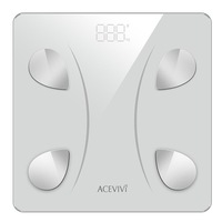 cantar inteligent acevivi body composition scale 180 kg 14 masuratori inregistrare nelimitata a utilizatorului bluetooth sticla securizata alb imagen 55_0_
0