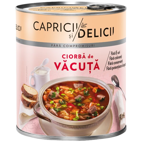 Ciorba de vacuta Capricii si Delicii, 800g