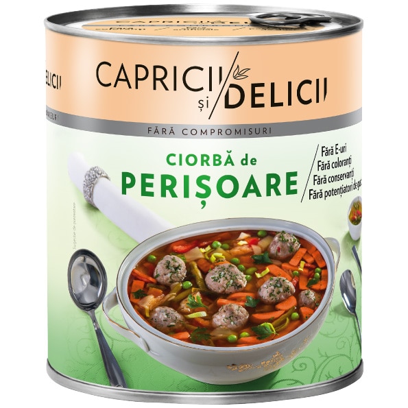 Ciorba de perisoare Capricii si Delicii, 800g