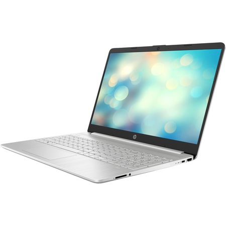 Laptop HP 15s-fq1096nq cu procesor Intel Core i7-1065G7 pana la 3.90 GHz, 15.6", Full HD, 8GB, 512GB SSD, Intel Iris Plus Graphics, Free DOS, Natural Silver