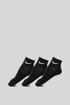 Nike - Унисекс фитнес чорапи Everyday Lightweight с Dri-FIT - 3 чифта, Черен