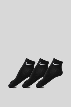 Nike, Set de sosete unisex pentru fitness Dri-Fit - 3 perechi, Negru Nike, Set de sosete unisex pentru fitness Dri-Fit - 3 perechi, Negru