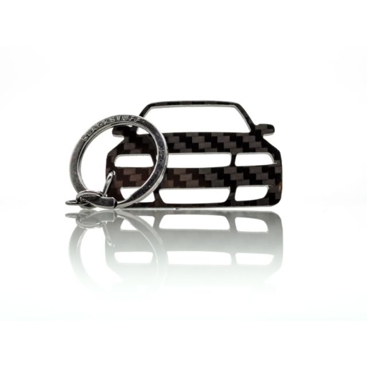 Karbonszálas (genuine carbon fiber) kulcstartó, modell: A4 S4 RS4 B5 8D 1994-2001