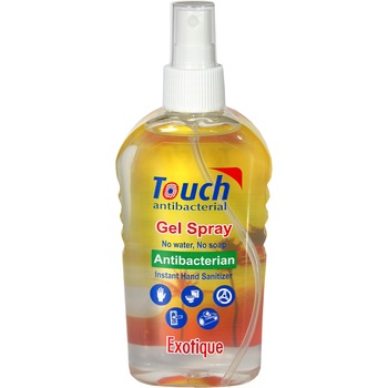 Spray dezinfectant pentru maini Touch, Exotic cu efect antibacterian, 59 ml Spray dezinfectant pentru maini Touch, Exotic cu efect antibacterian, 59 ml