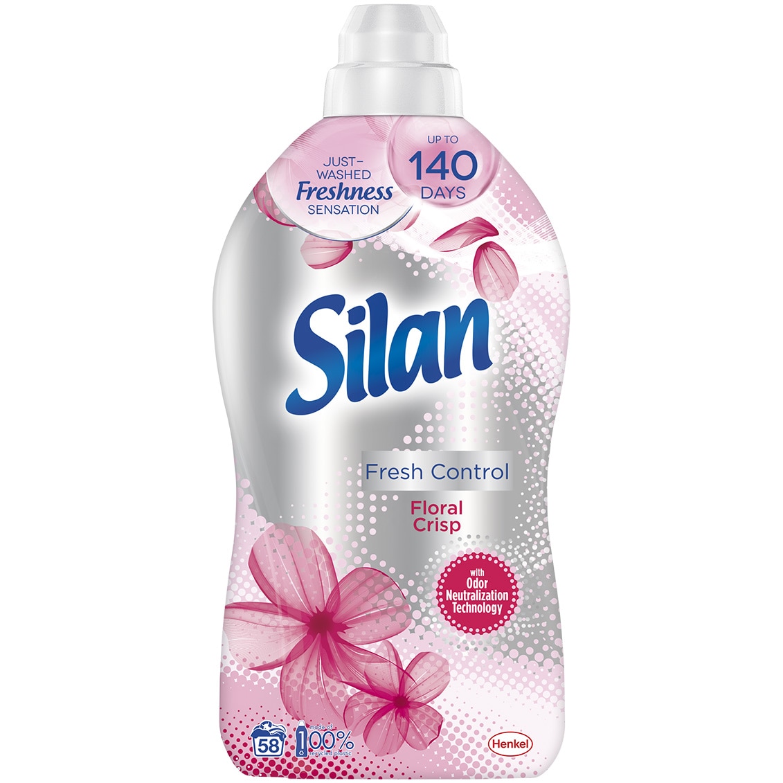 Balsam de rufe Silan Floral Crisp, 58 spalari, 1.45 L