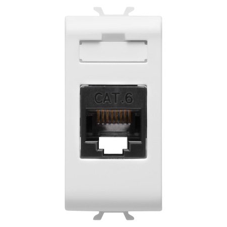 Priza Rj45 Cat6 Utp, Modulara, 1M, Alb - eMAG.ro