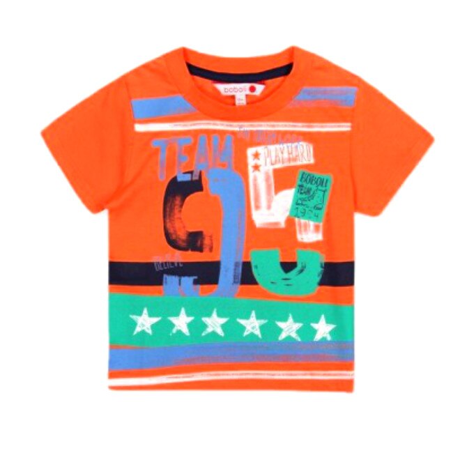 Tricou portocaliu cu imprimeu, Boboli, portocaliu