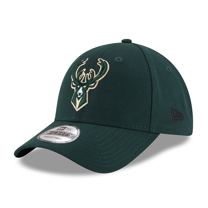 Шапка New Era 940 Adj Milwaukee Bucks, Олекотена, Зелен