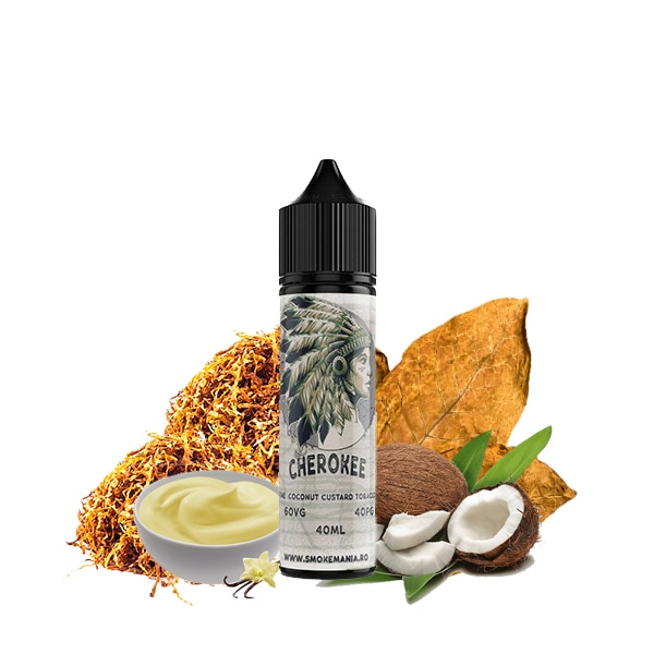 Lichid Tigara Electronica Smokemania - Cherokee ,40ml ,0mg/ml