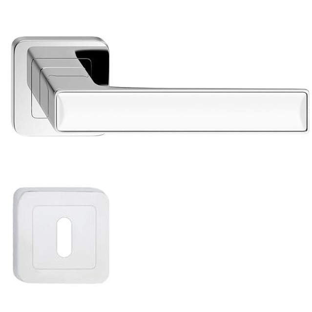 Maner usa model Deco crom alb rozeta cheie