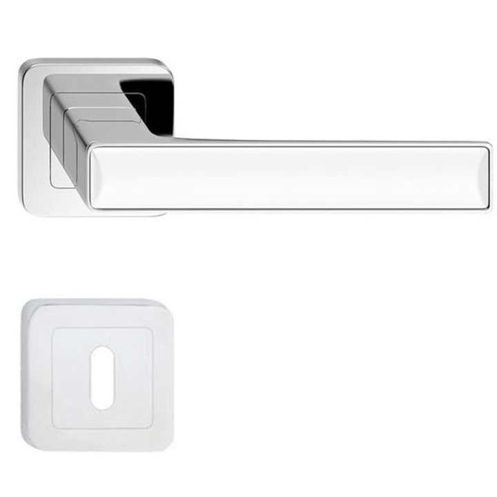 Maner usa model Deco crom alb rozeta cheie