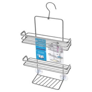 Etajera Feridras Linda, argintiu, dreptunghiulara cu 3 polite, din otel cromat, 26x11x43 cm Etajera Feridras Linda, argintiu, dreptunghiulara cu 3 polite, din otel cromat, 26x11x43 cm