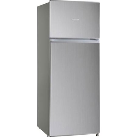 Frigider cu doua usi Tesla RD2100MS, 207 l, Clasa A+, H 143 cm, Argintiu