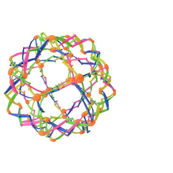 Jucarie interactiva, Sfera retractabila cu led,Multicolor