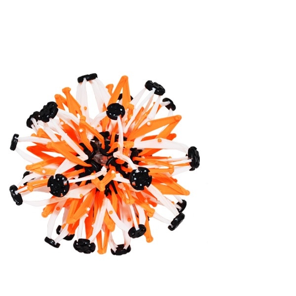 Jucarie interactiva, Sfera retractabila cu led,Portocaliu