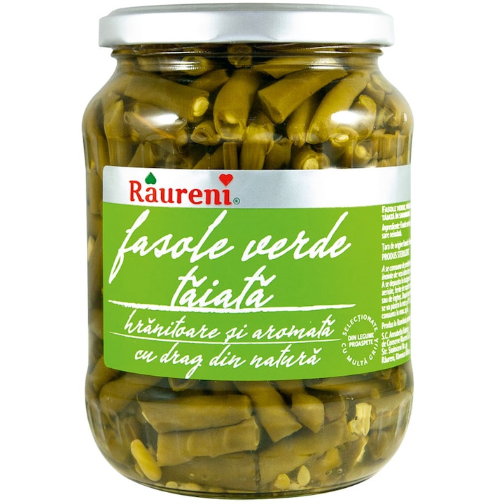 Fasole verde taiata Raureni, 690g