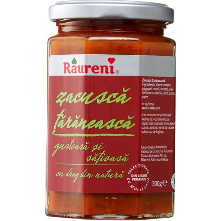 Zacusca taraneasca, Raureni, 300g