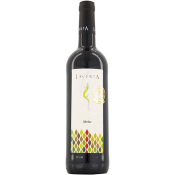 Vin Rosu Lacerta Merlot, Sec, 0.75l Vin Rosu Lacerta Merlot, Sec, 0.75l