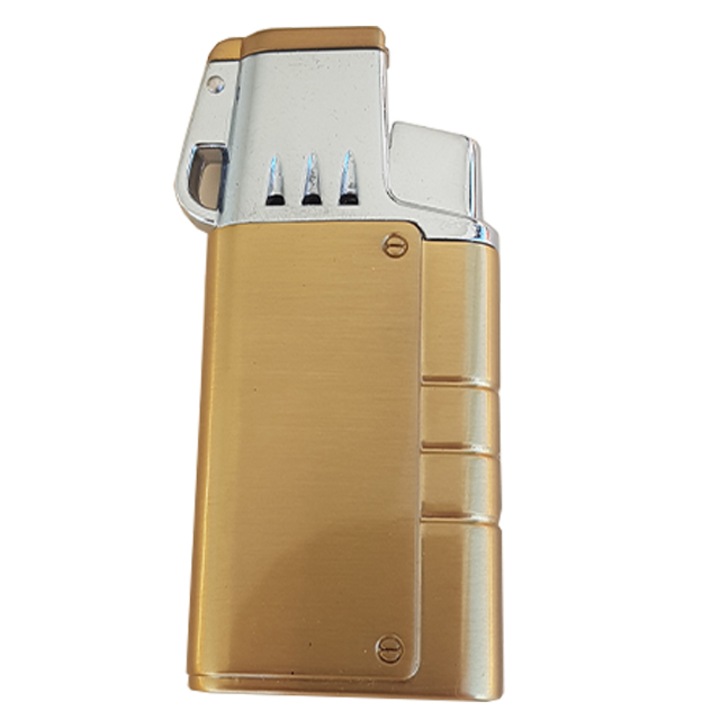 Bricheta cu gaz de metal aurie antivant reincarcabila g4