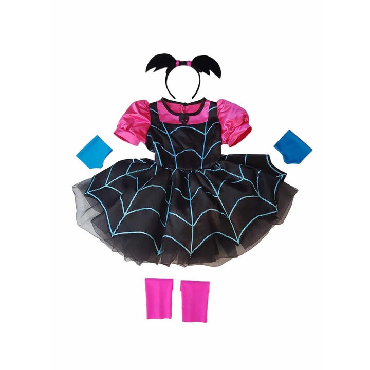 Costum Vampirina 6-7 ani, Flavis, Multicolor