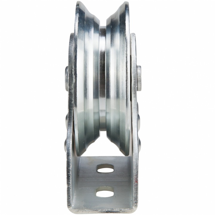 Roata Aplicata Multi-Profil cu Suport si Rulment pentru Porti Culisante EvoTools, diametru 90 mm