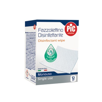 Servetele igienizante pentru piele cu clorhexidina Pic Solution 12 bucati/cut Servetele igienizante pentru piele cu clorhexidina Pic Solution 12 bucati/cut