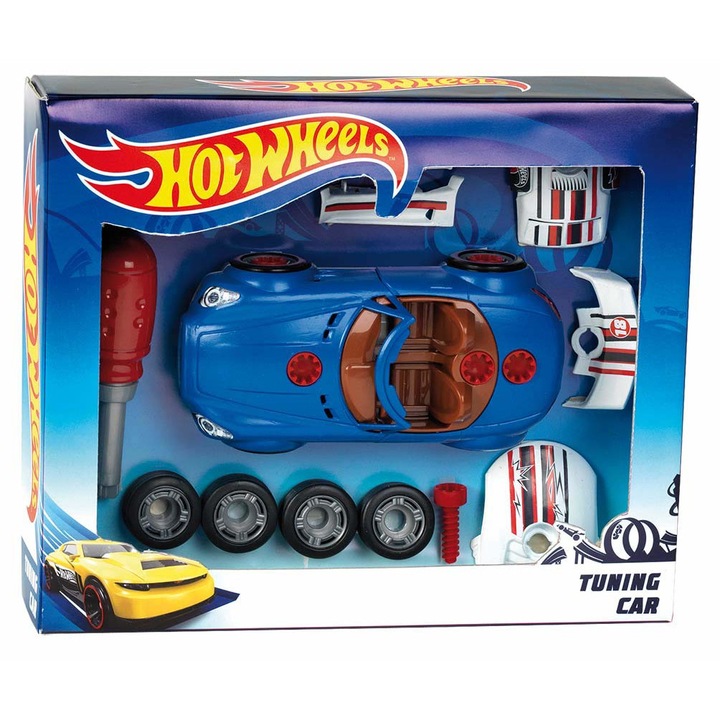 Autós szett Hot Wheels tuningkiegészítőkkel