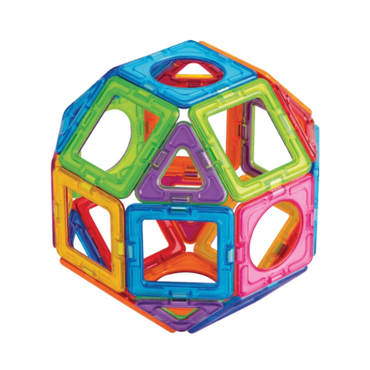 Set magnetic de construit- Magformers Basic Plus 26 piese