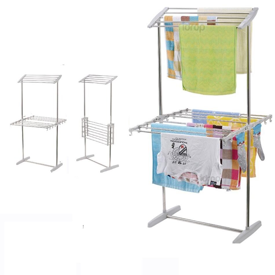 Uscator metalic dublu pliabil pentru haine, 130cm Blasko-FR