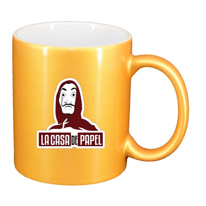 Cana La Casa De Papel, auriu sidefata, 330ml, D1304