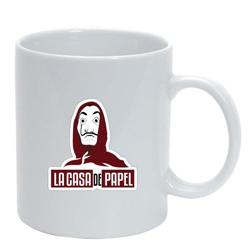 Cana La Casa De Papel, alb, 330ml, D1304