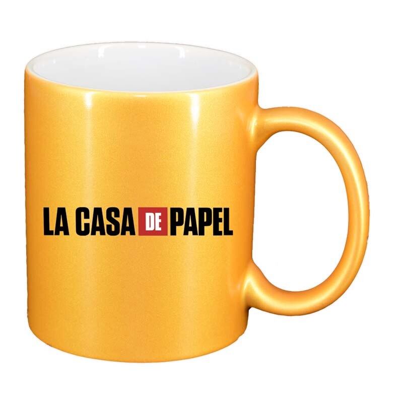 Cana La Casa De Papel, auriu sidefata, 330ml, D1305